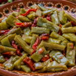 RECETA NOPALES EN CHILE ROJO